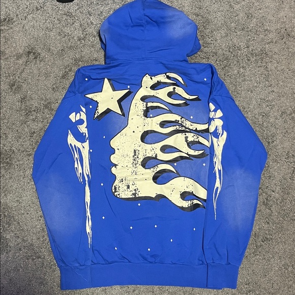 Blue Hellstar hoodie - Picture 2 of 6